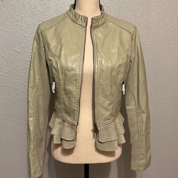 NEW LA coalition women’s faux leather jacket size S - Picture 4 of 9